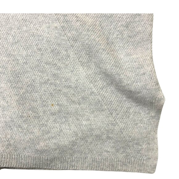 Kinross 100% Cashmere Poncho Sweater Women's Light Gray Pullover Knit One Size - Picture 7 of 7
